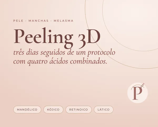 Painel da Clínica POP sobre o peeling 3D com quatro ácidos